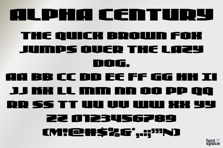 Alpha Century字体 7