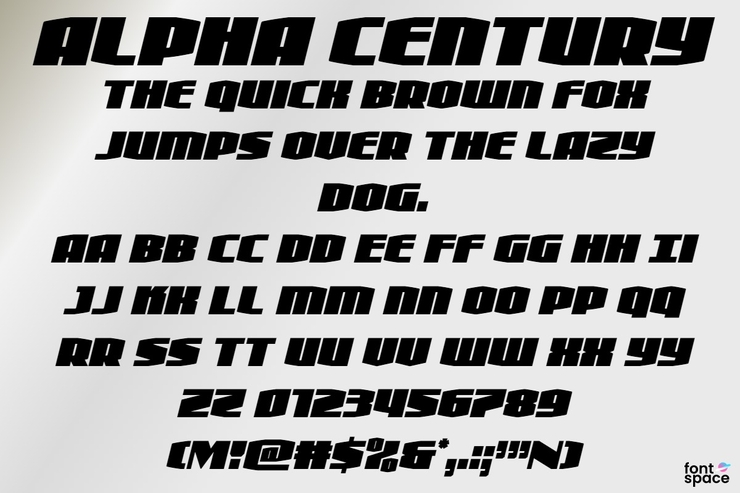 Alpha Century字体 10