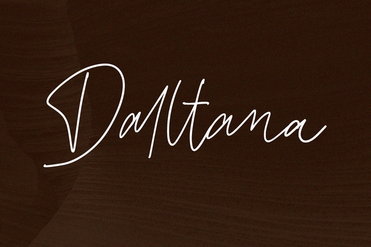 Daltana Handwriting字体 9