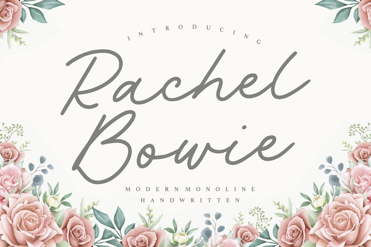 Rachel Bowie字体 1