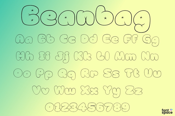Beanbag字体 1