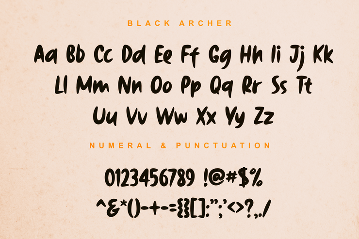 Black Archer字体 4