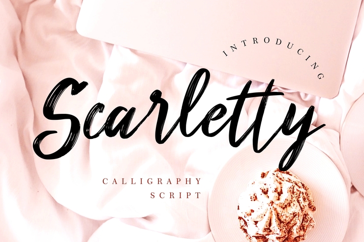 Scarletty Calligraphy Brush字体 8