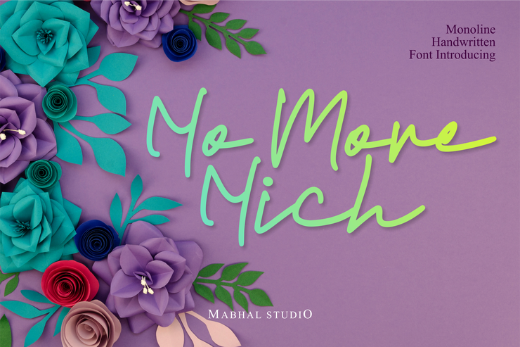 No More Nich字体 1