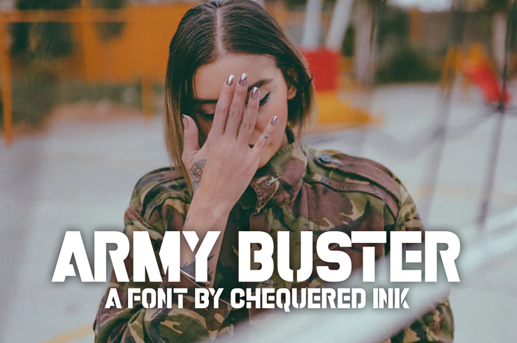 Army Buster字体 2