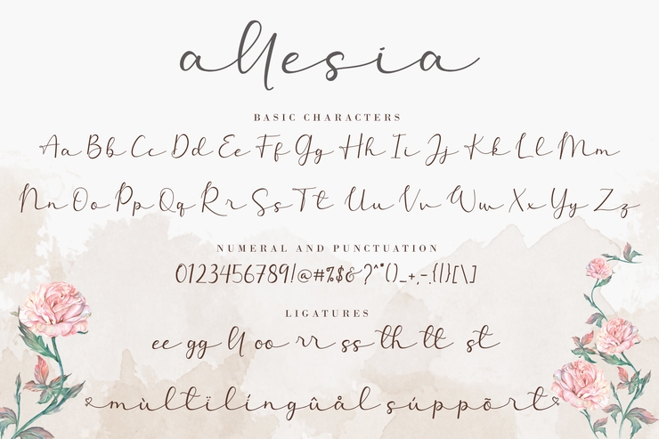 Allesia字体 7