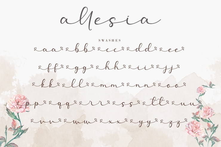 Allesia字体 8