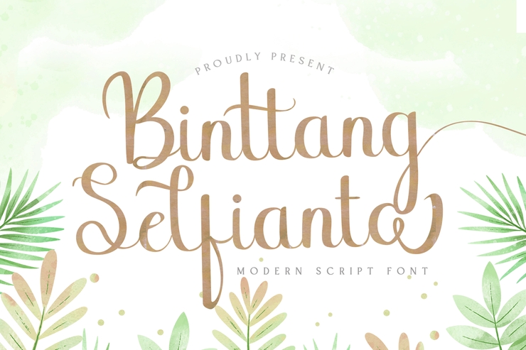 Binttang Selfianto字体 4