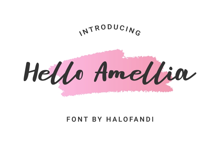 Hello Amellia字体 6