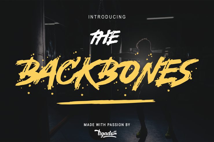 Backbones字体 4