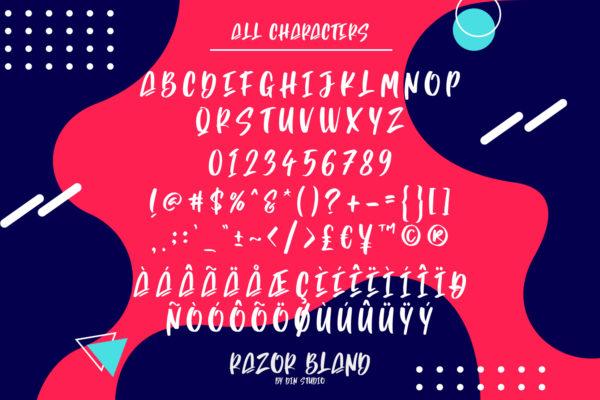 Razor Bland字体 1