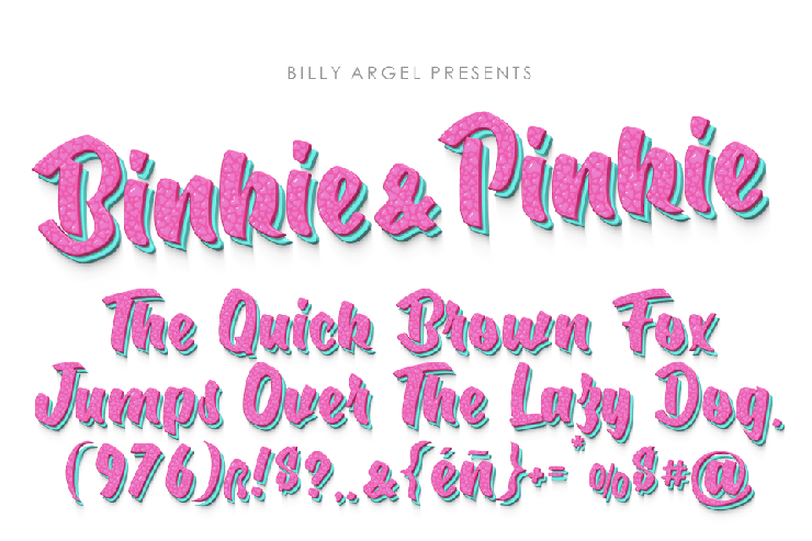 Binkie & Pinkie字体 2