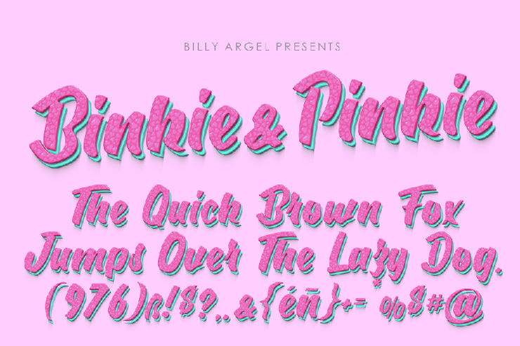 Binkie & Pinkie字体 5