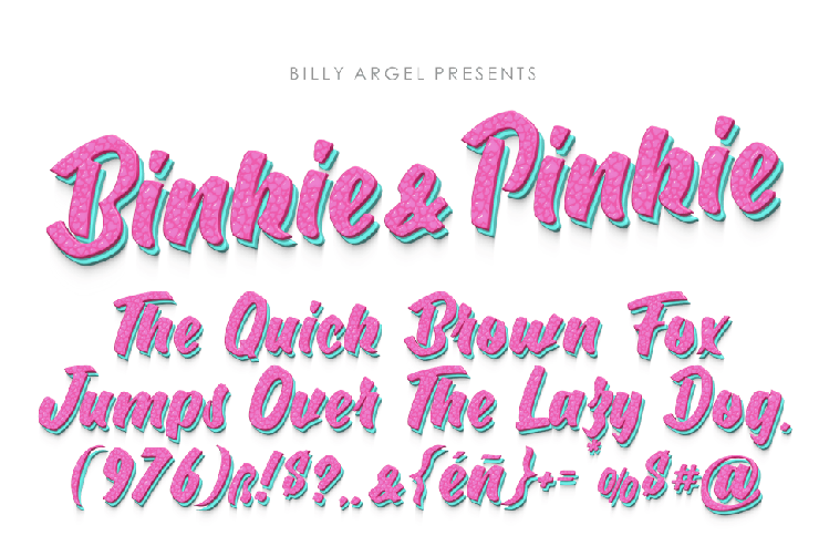 Binkie & Pinkie字体 7