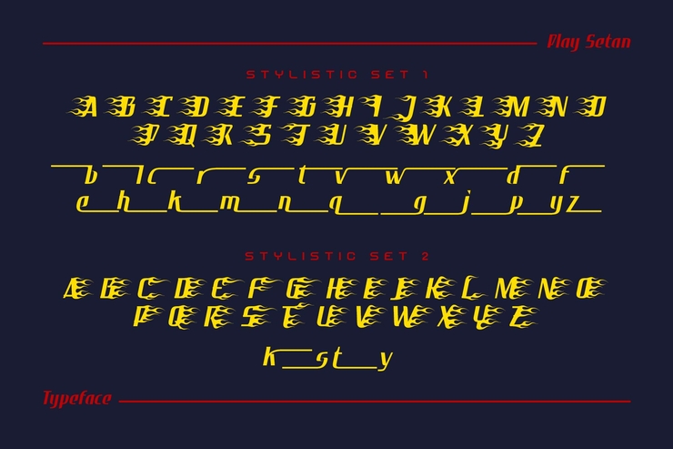 Play setan字体 7