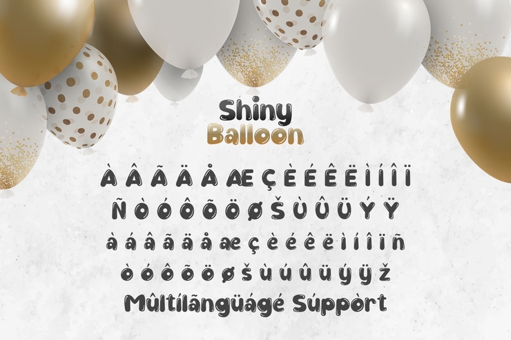 Shiny Balloon字体 3