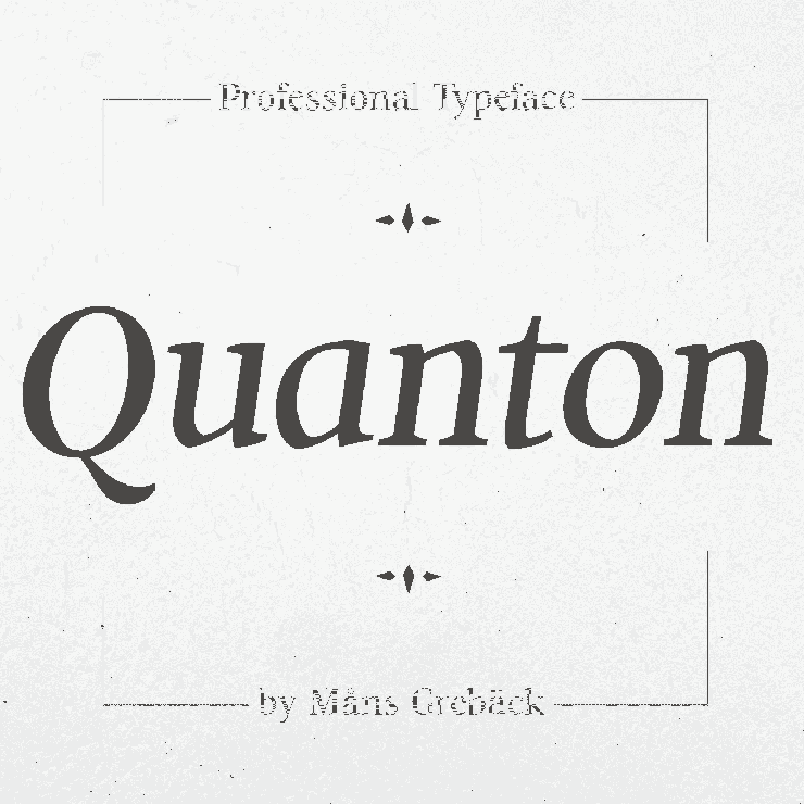 Quanton字体 5