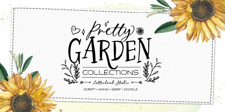 Pretty Garden Serif字体 2