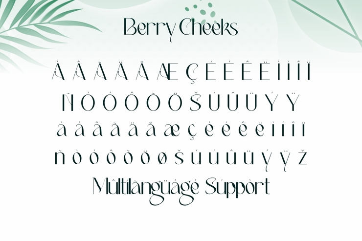 Berry Cheeks字体 1