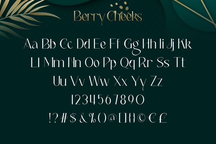 Berry Cheeks字体 6