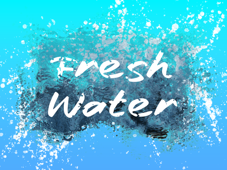 f Fresh Water字体 1