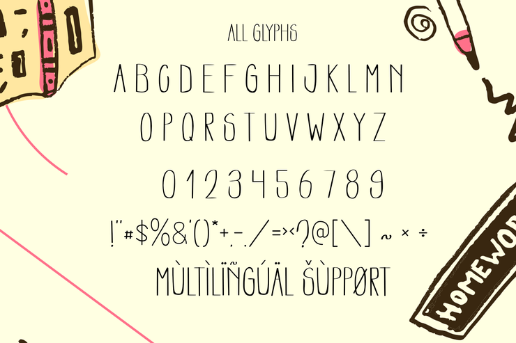 Kotak Pensil字体 1