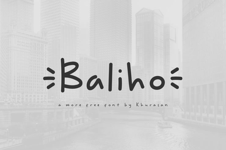 Baliho字体 1
