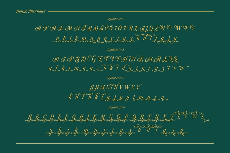 Honya字体 2