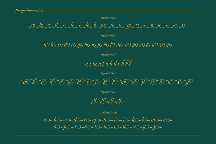 Honya字体 6