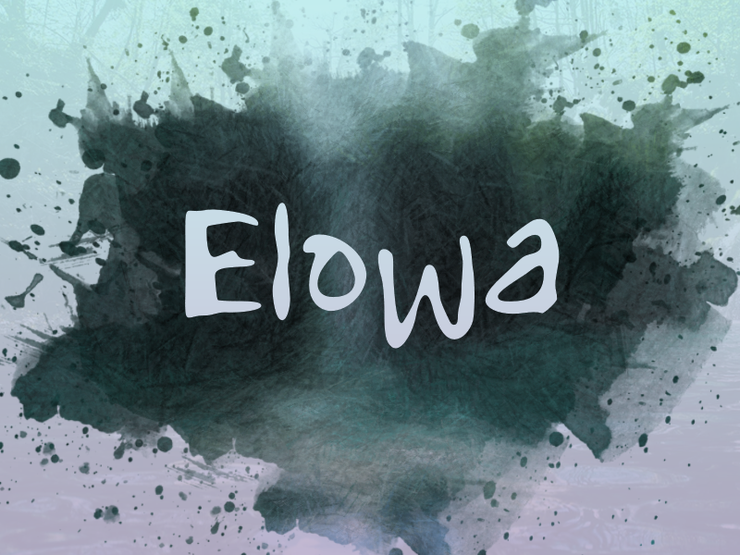 e Elowa字体 1