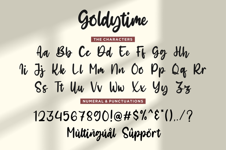 Goldytime字体 1