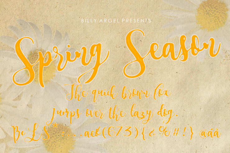 Spring Season字体 2