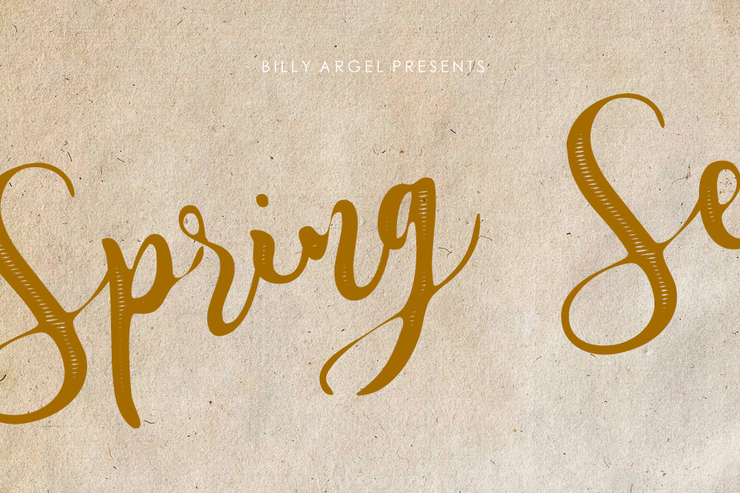 Spring Season字体 3