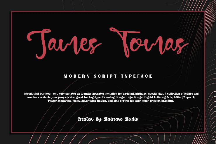 James Tomas字体 1