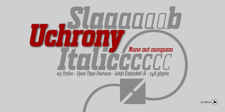 Uchrony Slab Italic字体 1