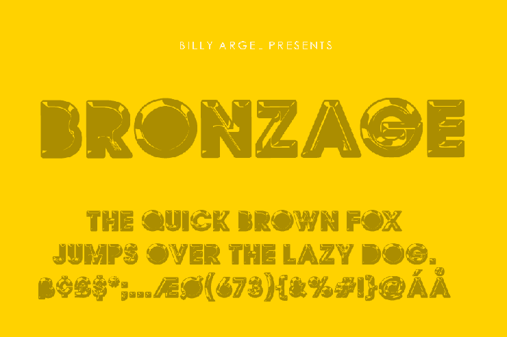 BRONZEAGE字体 1