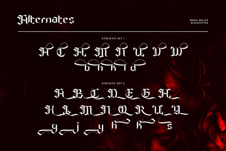 Ghoes Balley字体 9