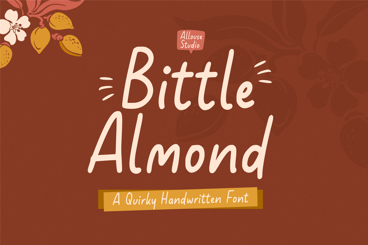 Bittle Almond字体 9
