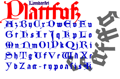 LombardPlattfuss字体 1