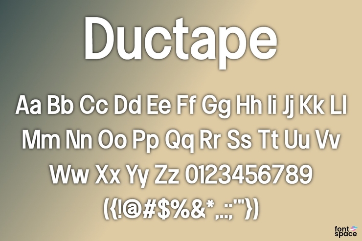 Ductape字体 1