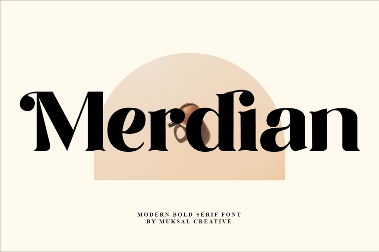 Merdian字体 1