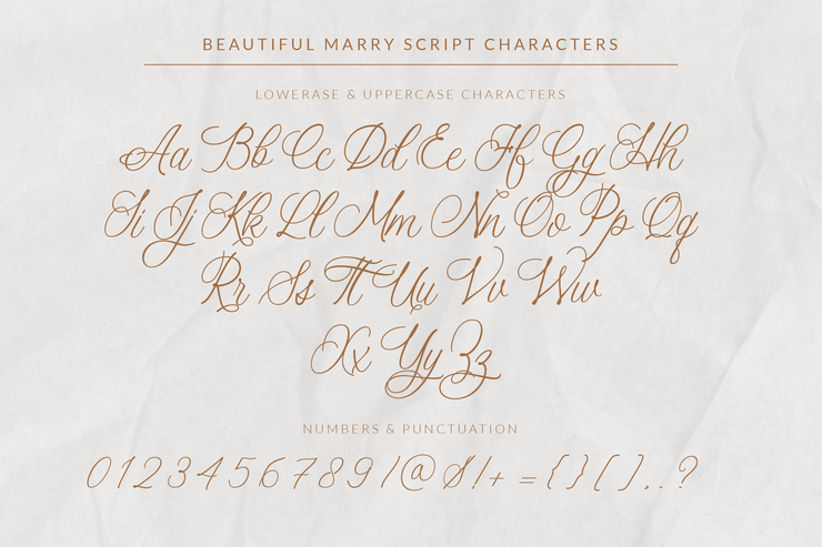 Beautiful Marry字体 4