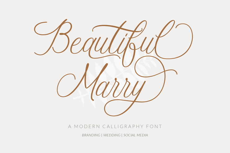 Beautiful Marry字体 5
