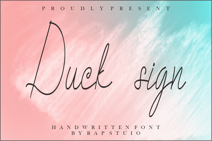 Duck Sign字体 4