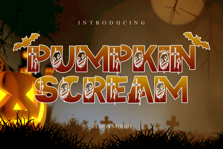 Pumpkin Scream字体 1
