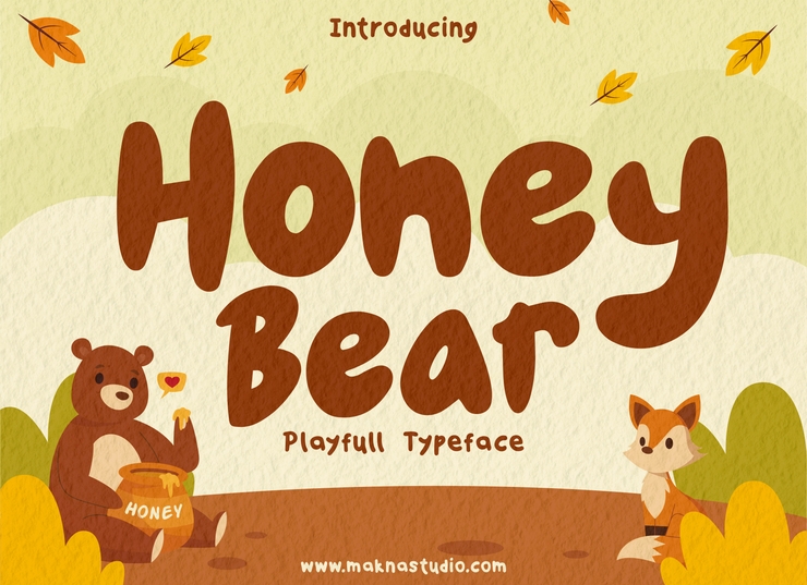 Honey Bear字体 3
