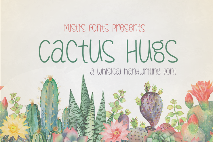 Cactus Hugs字体 1