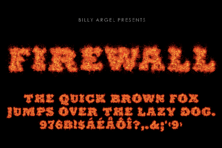 FIREWALL ITALIC字体 5