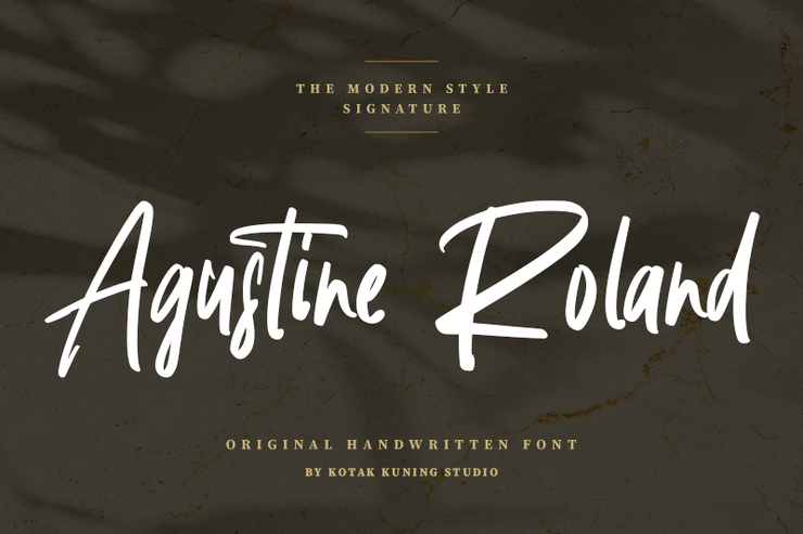 Agustine Roland字体 1