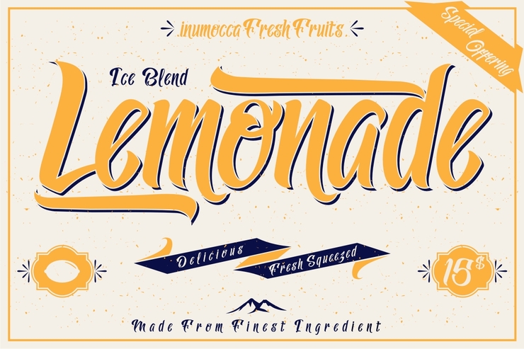 Lemonade Script字体 4